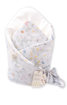 Amy Bamboo baby bedding. Meadow Gray