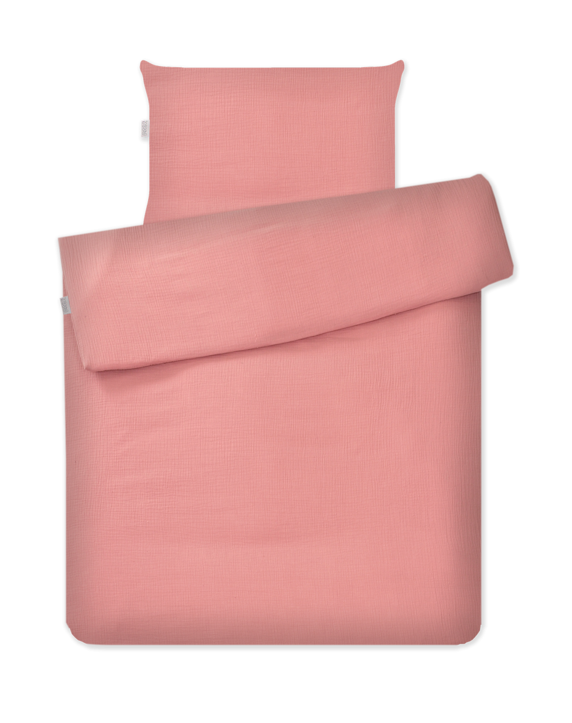 婴儿床床上用品 2 元素艾米拼图平纹细布粉红色