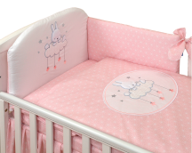 Amy SKY_BUNNY 3-element bedding set for a cot with a filling