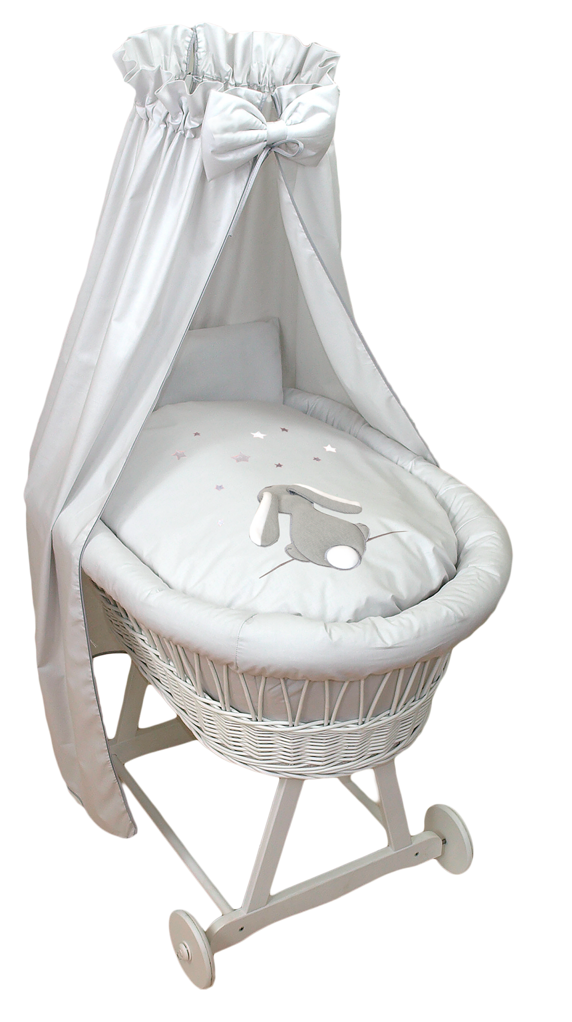Linen to the Moses basket Amy Sissi FLUFFY GRAY