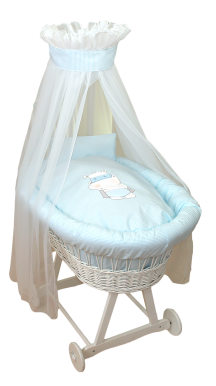 Linen to the Moses basket Amy Sissi HERO STRIPES BLUE