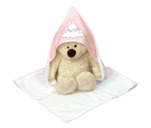 Amy SKY_BUNNY baby bathing cover ROSETTE PINK