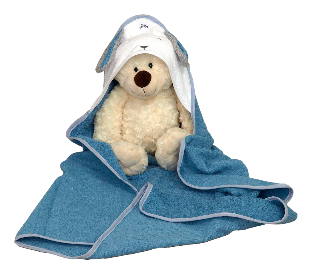 Amy FLUFFY TERRY BLUE baby bathing cover