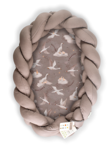 Protector-wool + cocoon 2in1 Amy Bamboo Gooseberry Walnut