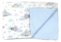 Baby Blanket Bamboo Amy Bamboo Double-Sided Summer Cloud Travels