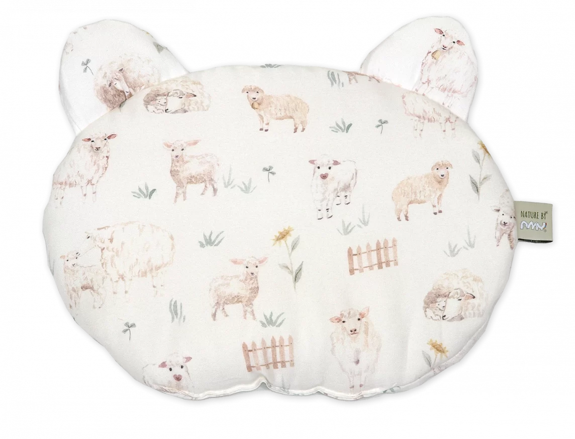 Eared Teddy Bear Pillow Amy Bamboo Sheep