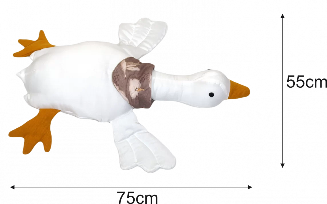 Decorative pillow cuddly goose